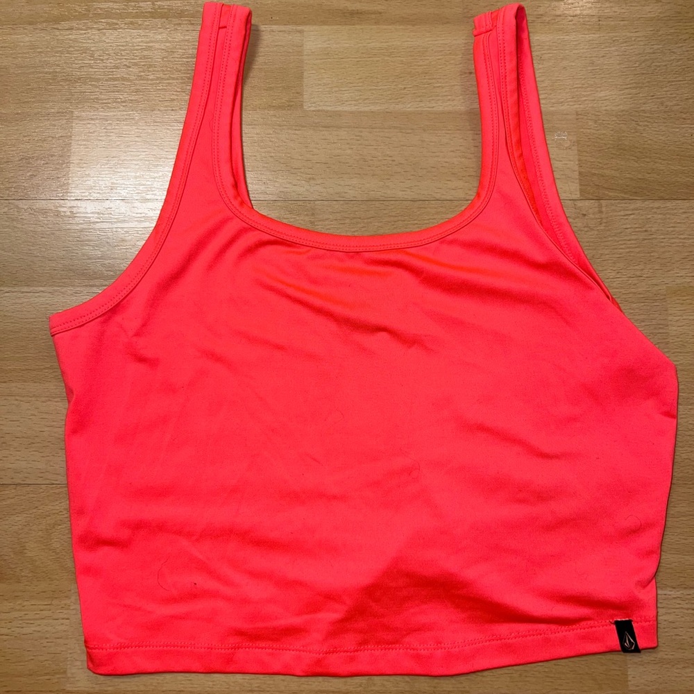 VOLCOM neon crop top